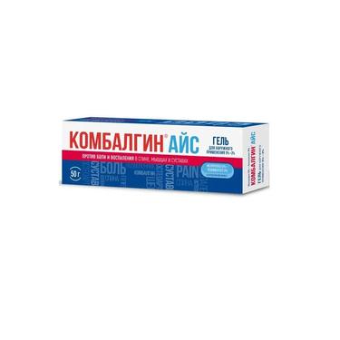 Комбалгин Айс 5%+3% гель для наружного применения 50 г