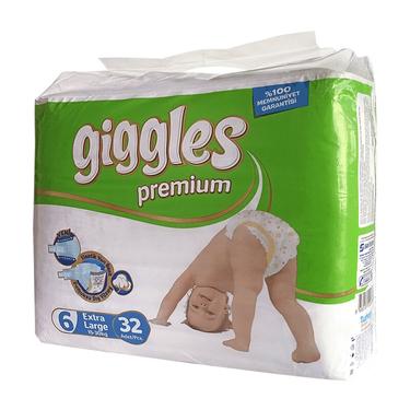 Giggles Premium Extra Large Подгузники детские 15-30 кг 32 шт