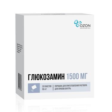 Глюкозамин 1500 мг порошок 20 шт