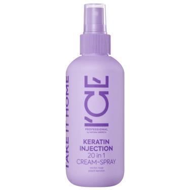 ICE Professional Keratin Injection Крем-спрей кератиновый для повреждённых волос 20в1 200 мл
