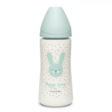Suavinex Hygge Baby Бутылочка с круглой силикиновой соской Зеленый с точками 360 мл