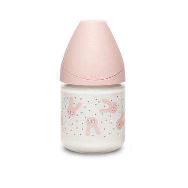 Suavinex Hygge Baby Бутылочка с круглой силикиновой соской Розовый с точками 120 мл