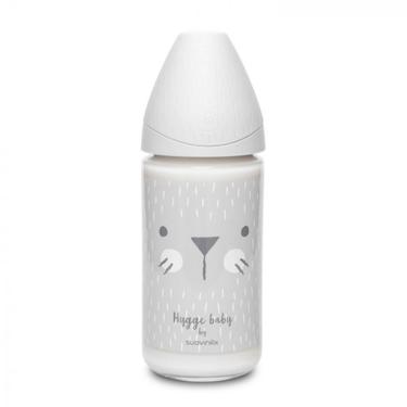 Suavinex Hygge Baby Бутылочка с круглой силикиновой соской Серый c крапинками 240 мл
