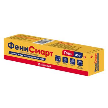 Фенисмарт 0,1% гель для наружного применения 30 г