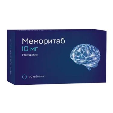 Меморитаб 10 мг таблетки диспергируемые 90 шт