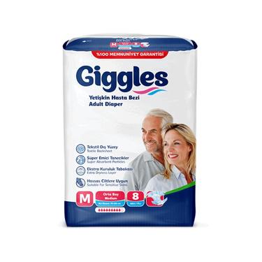Giggles Подгузники для взрослых размер М 8 шт