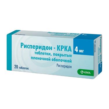Рисперидон-КРКА 4 мг таблетки 20 шт
