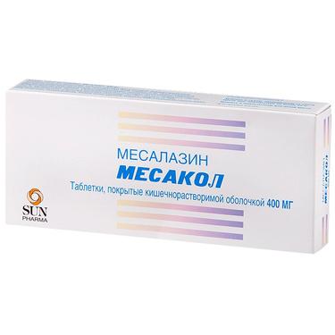 Месакол 400 мг таблетки 50 шт
