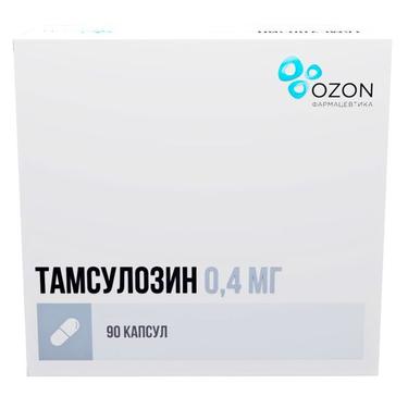 Тамсулозин 0,4 мг капсулы с пролонгированным высвобождением 90 шт