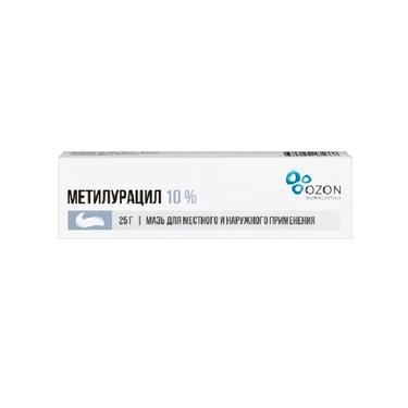 Метилурацил 10% мазь для местного и наружного применения 25 г