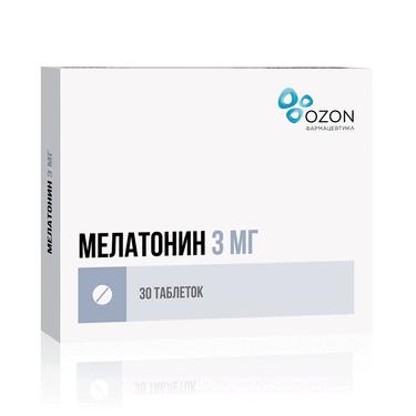 Мелатонин 3 мг таблетки 30 шт