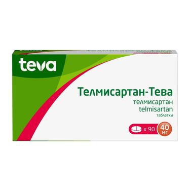 Телмисартан-Тева 40 мг таблетки 90 шт