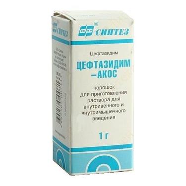 Цефтазидим-АКОС 1 г порошок для приготовления раствора для инъекций