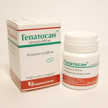 Гепатосан капсулы 200 мг 10 шт