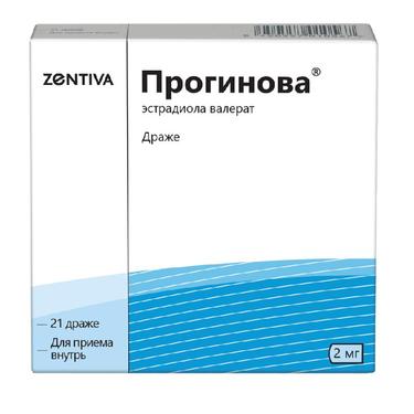 Прогинова 2 мг драже 21 шт