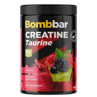 Bombbar Pro Креатин+Таурин порошок Лесные ягоды 300 г