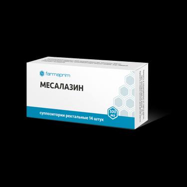 Месалазин 500 мг суппозитории ректальные 14 шт