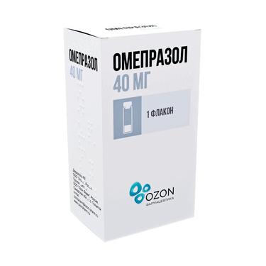Омепразол 40 мг лиофилизат для приготовления раствора для инфузий