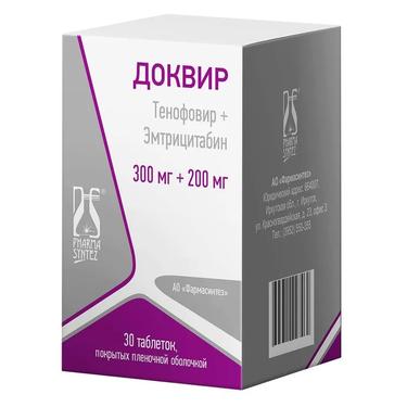 Доквир 300 мг+200 мг таблетки 30 шт