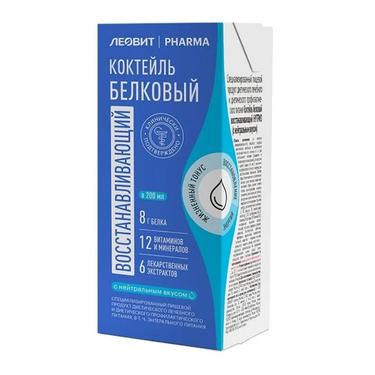 Леовит Фарма Коктейль белковый восстанавливающий Нейтральный вкус 200 мл