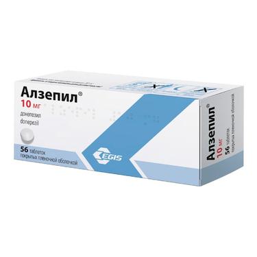 Алзепил 10 мг таблетки 56 шт