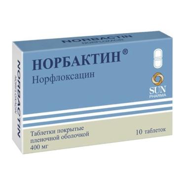 Норбактин 400 мг таблетки 10 шт