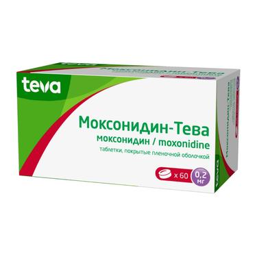 Моксонидин-Тева 0,2 мг таблетки 60 шт