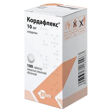 Кордафлекс 10 мг таблетки 100 шт