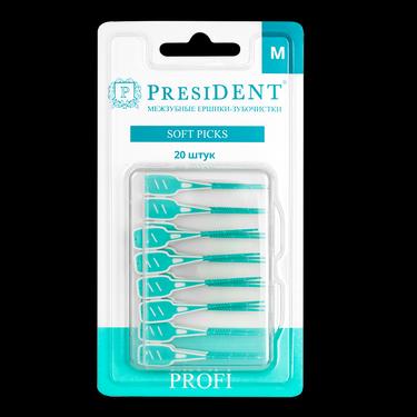 PresiDENT Soft Picks Ершики-зубочистки межзубные размер М 20 шт