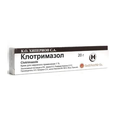 Клотримазол 1% крем для наружного применения 20 г
