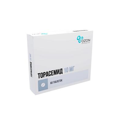 Торасемид 10 мг таблетки 60 шт