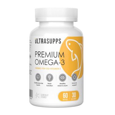Ultrasupps Премиум Омега-3 капсулы 60 шт