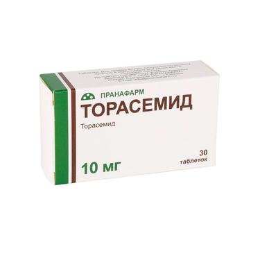 Торасемид 10 мг таблетки 30 шт