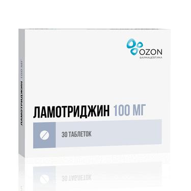 Ламотриджин 100 мг таблетки 30 шт