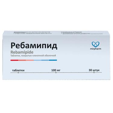 Ребамипид 100 мг таблетки 30 шт