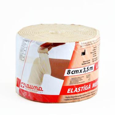Lauma Бинт эластичный компрессионный высокой растяжимости 3,5 м х 8 см
