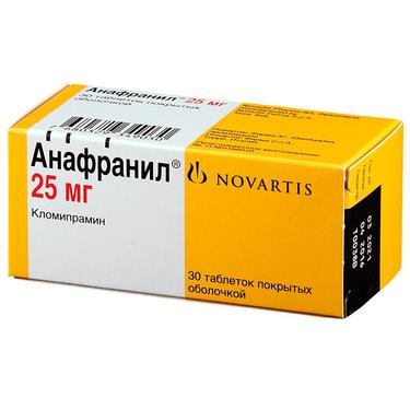 Анафранил 25 мг таблетки 30 шт