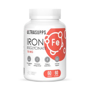 Ultrasupps Железо бисглицинат капсулы 60 шт