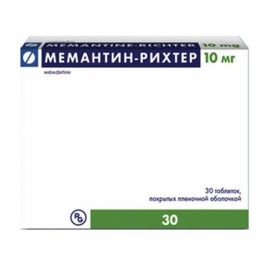 Мемантин-Рихтер 10 мг таблетки 30 шт