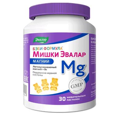 Бэби Формула Мишки Эвалар Магний пастилки жевательные 30 шт