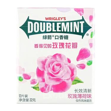 Wrigley's Doublemint Резинка жевательная Роза 12 шт