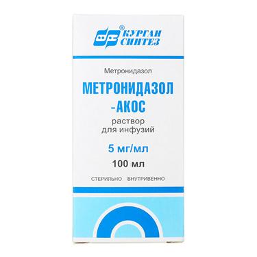 Метронидазол-АКОС 5 мг/мл раствор для инфузий 100 мл