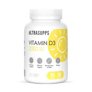 Ultrasupps Витамин Д3 2000 МЕ капсулы 60 шт