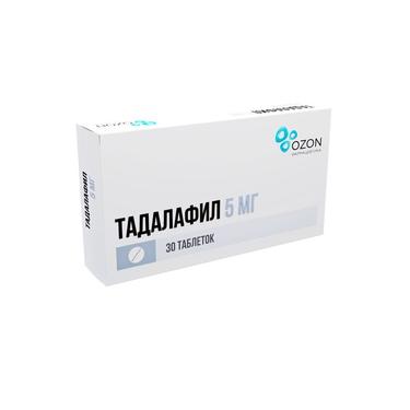 Тадалафил 5 мг таблетки 30 шт