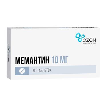 Мемантин 10 мг таблетки 60 шт
