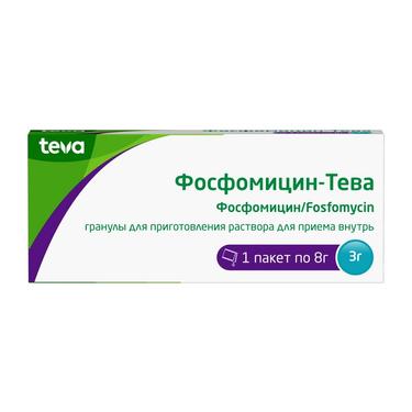 Фосфомицин-Тева гранулы для приема внутрь 3 г пакет 1 шт