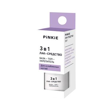 Pinkie Лак-средство для ногтей 3в1 6 мл