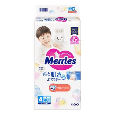 Merries 4 Подгузники детские 9-14 кг 48 шт