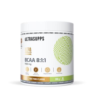 Ultrasupps BCAA 8:1:1 Комплекс аминокислот порошок Фруктовый пунш 300 г