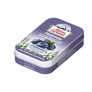 Альпийская карамель леденцы Черника 53 г 